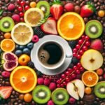 granos de café con sabor frutal