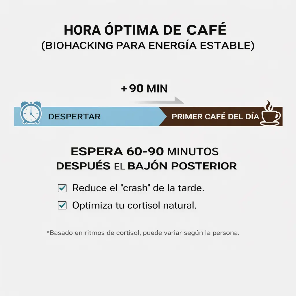 hora optima de tomar café