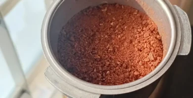 filtro de café con molienda fina para espresso