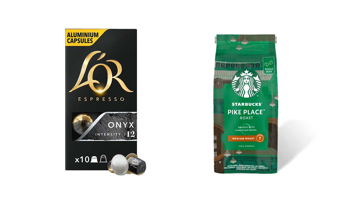 L’OR Espresso Onyx vs Starbucks Pike Place Roast