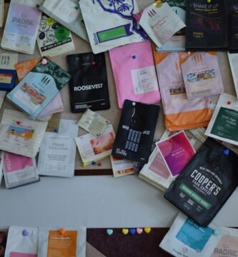 Coleccion de empaques de cafe de distintas marcas