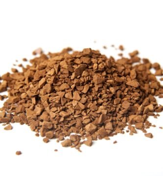 Macro de granulos de cafe liofilizado